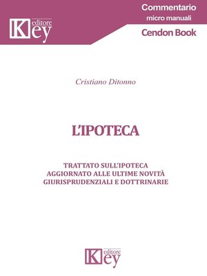 cover image of L'ipoteca